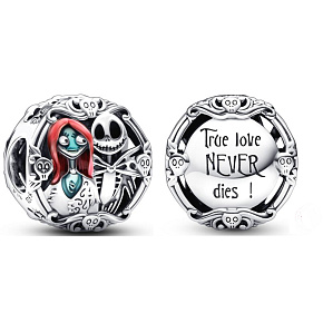 Charms Sterling Silber 925 Tim Burton - The Nightmare Before Christmas, Perle für Weihnachtsarmband Charms Sterling Silber 925 Tim Burton - The Nightmare Before Christmas, Perle für Weihnachtsarmband