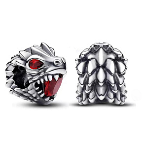 Charme Sterling Silber 925 Game of Thrones Dragon Magic, Armband Perle, Film