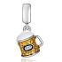 Charme Sterling Silber 925 Bier, Essen und Trinken Armband Anhänger