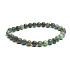 Jaspis Afrikanische Türkisimitation Armband elastischer Naturstein, Kugel 6 mm / 16 - 17 cm