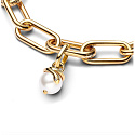 Charm Sterlingsilber 925 Mini Schlange mit Perle, Anhänger für Armband Tier