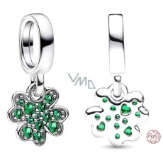 Charme Sterling Silber 925 Quatrefoil, Glücksarmband Anhänger Charme Sterling Silber 925 Quatrefoil, Glücksarmband Anhänger