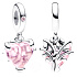 Charme Sterling Silber 925 Rose Baum des Lebens, ein Herz, ein Ursprung, Familie Armband Anhänger