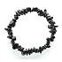 Turmalin schwarzes Armband elastisch gehackter Naturstein 19 cm, Wächter der guten Laune