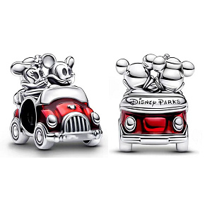Charm Sterling Silber 925 Disney Mickey & Minnie ma Reise, Perle auf Reise-Armband Charm Sterling Silber 925 Disney Mickey & Minnie ma Reise, Perle auf Reise-Armband