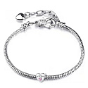 Charm Sterlingsilber 925 Enkelin liebt dich für immer Herz, Perle für Armband Familie