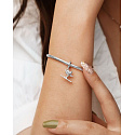 Charme Sterling Silber 925 Skiing Wonderful Journey, Anhänger am Armband Sport