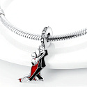 Charme Sterling Silber 925 Tanzender Paar, Anhänger am Armband Interessen