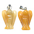 Avanturin orange Engel Schutzengel Anhänger Naturstein handgeschliffen 2 - 2,2 cm, Stein des Glücks und des Wohlstandes