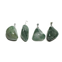 Chalcedon grün Trommel Anhänger Naturstein M, ca. 2,5 cm, Stein der Liebe, Freude