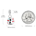 Charm Sterling Silber 925 Chic style - Sommer Spaß, Brille, Badeanzug, Flip Flops, 3in1 Armband Anhänger, Interessen