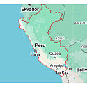 Charm Sterlingsilber 925 Peru Flagge - schwingende Karte, Anhänger für Reisearmband
