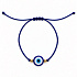 Blaues Auge Nazar Armband, geflochtenes Schnurarmband, schützender Talisman gegen den bösen Blick, Glück und Energie