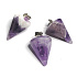 Amethyst Sideric Pendel Naturstein 2 x 1,5 cm, 1 Stück, Stein der Könige und Bischöfe