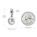 Sterling Silber 925 Harry Potter - Gryffindor + Zirkonia, 2in1-Armbandanhänger