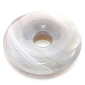 Achat grau Donut Naturstein 30 mm