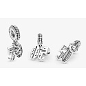 Charme Sterling Silber 925 50 Jahre Liebe, 2in1 Jahrestag Armband Anhänger