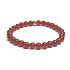 Achat rot Armband elastisch Naturstein, Perle 6 mm / 16-17 cm, fügt Rückstoß und Stärke