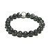 Larvikite Armband elastisch Naturstein, Kugel 8 mm / 16 - 17 cm