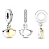 Sterling Silber 925 Linked Hearts - Herzen in totaler Harmonie, Liebesarmband-Anhänger