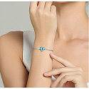 Charme Sterling Silber 925 Zwei Delphine, Perle auf Armband Tier