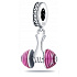 Sterling Silber 925 Gymnastikhantel, Sportarmband-Anhänger