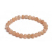 Sunstone Armband elastischer Naturstein, Kugel 6 mm / 16-17 cm, verbirgt die Kraft der Sonne und des Feuers