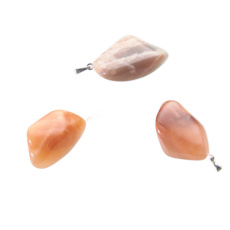 Mondstein Troml Anhänger Naturstein, 2,2 - 3 cm, 1 Stück, Stein des Schicksals