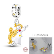 Sterling Silber 925 Luminous - Sternzeichen Jungfrau, Armband-Anhänger