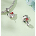 Sterling Silber 925 Liebe zu Venedig, Gondel und Gondoliere, Reise-Armband-Anhänger