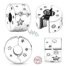 Charms Sterling Silber 925 Sterne und Galaxien, Stopper, Clip Perle für Armband Universum