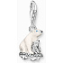 Charms Sterling Silber 925 Eisbären - Stärke und Haltbarkeit, Karabinerverschluss Anhänger am Tierarmband