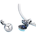 Sterling Silber 925 Love Surprise - königsblauer, aufklappbarer Liebesarmband-Anhänger