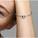 Sterling Silber 925 Alphabet Buchstabe G, Perle für Armband