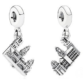 Sterling Silber 925 Prag Karlsbrücke, Reise-Armband-Anhänger