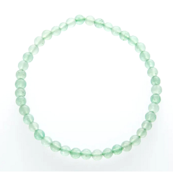 Aventurin Armband elastisch Naturstein, Kugel 4 mm / 19 cm, Glücksstein