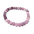 Elastisches Lavendel-Turmalin-Armband aus Naturstein, Kugel 6 mm / 16 - 17 cm, Beschützer des Zuhauses und der guten Laune