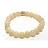 Jade gelbes Armband elastisch Naturstein, Kugel 8 mm / 16 - 17 cm