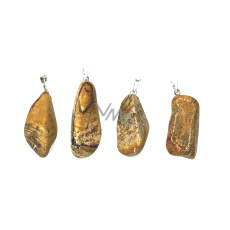 Jaspis Bild Trommel Anhänger Naturstein M, ca. 3-3,5 cm, Stein der positiven Energie Jaspis Bild Trommel Anhänger Naturstein M, ca. 3-3,5 cm, Stein der positiven Energie