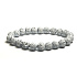 Lava weiß Armband elastischen Naturstein, Perle 8 mm / 16-17 cm, der vier Elemente geboren