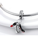 Charm Sterling Silber 925 Chic style - Lippenstift, Handtasche, Pumps 3in1, Armband Anhänger, Interessen