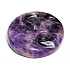 Amethystfarbenes Gesicht von Sonne und Mond. handgeschnitzter Naturstein 5 cm, Stein der Könige und Bischöfe