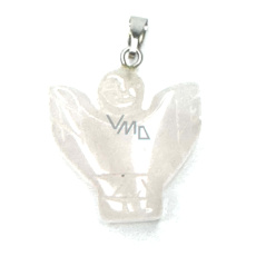 Engelsquarz, Engelsflügel Anhänger Naturstein handgeschliffen 25 x 21 x 5 mm, der perfekte Heiler Engelsquarz, Engelsflügel Anhänger Naturstein handgeschliffen 25 x 21 x 5 mm, der perfekte Heiler