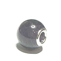 Amethyst blau Anhänger rund Naturstein 14 mm, Loch 4,2 mm 1 Stück, Stein der Könige und Bischöfe