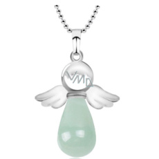 Avanturin grün Engel Anhänger Naturstein 4,2 x 3 cm, Glücksstein