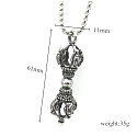 Dorje Vajra fünfteiliger buddhistischer Edelstahlschläger 61 x 11 mm