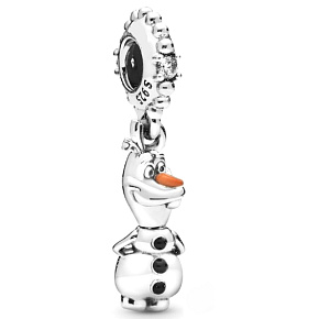 Charms Sterling Silber 925 Disney Ice Kingdom, Olaf, Film-Armband-Anhänger