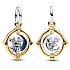 Charms Sterling Silber 925 Disney Mickey Mouse & Minnie Mouse, rotierender Mond, Anhänger Armband