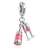 Charms Sterling Silber 925 Sekt + 2 Gläser, Liebesarmband Anhänger