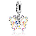 Charm Sterling Silber 925 Schmetterling - Blumen, Tier Armband Anhänger